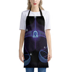 Dark Libra Zodiac Sign Print Apron