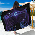 Dark Libra Zodiac Sign Print Beach Sarong Wrap