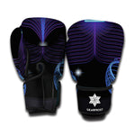 Dark Libra Zodiac Sign Print Boxing Gloves