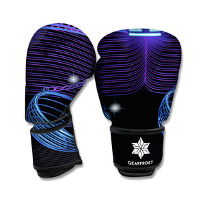 Dark Libra Zodiac Sign Print Boxing Gloves