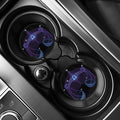 Dark Libra Zodiac Sign Print Car Coasters