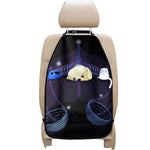Dark Libra Zodiac Sign Print Car Seat Organizers
