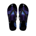 Dark Libra Zodiac Sign Print Flip Flops