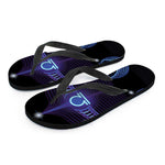 Dark Libra Zodiac Sign Print Flip Flops