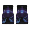 Dark Libra Zodiac Sign Print Front Car Floor Mats