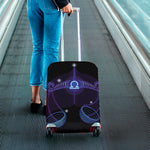 Dark Libra Zodiac Sign Print Luggage Cover