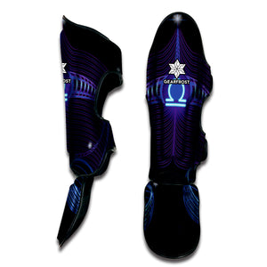 Dark Libra Zodiac Sign Print Muay Thai Shin Guard