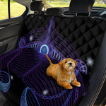 Dark Libra Zodiac Sign Print Pet Car Back Seat Cover
