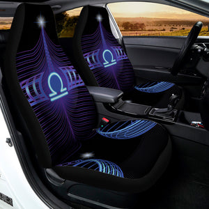 Dark Libra Zodiac Sign Print Universal Fit Car Seat Covers