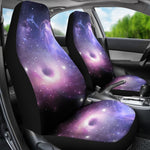 Dark Light Purple Galaxy Space Print Universal Fit Car Seat Covers GearFrost