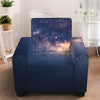 Dark Milky Way Galaxy Space Print Armchair Slipcover