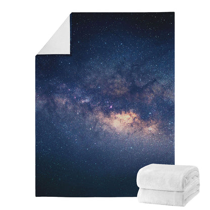 Dark Milky Way Galaxy Space Print Blanket