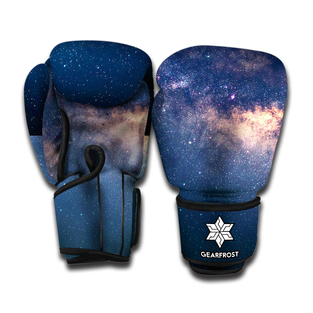 Dark Milky Way Galaxy Space Print Boxing Gloves