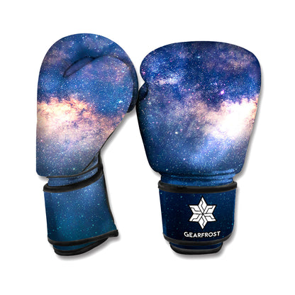 Dark Milky Way Galaxy Space Print Boxing Gloves