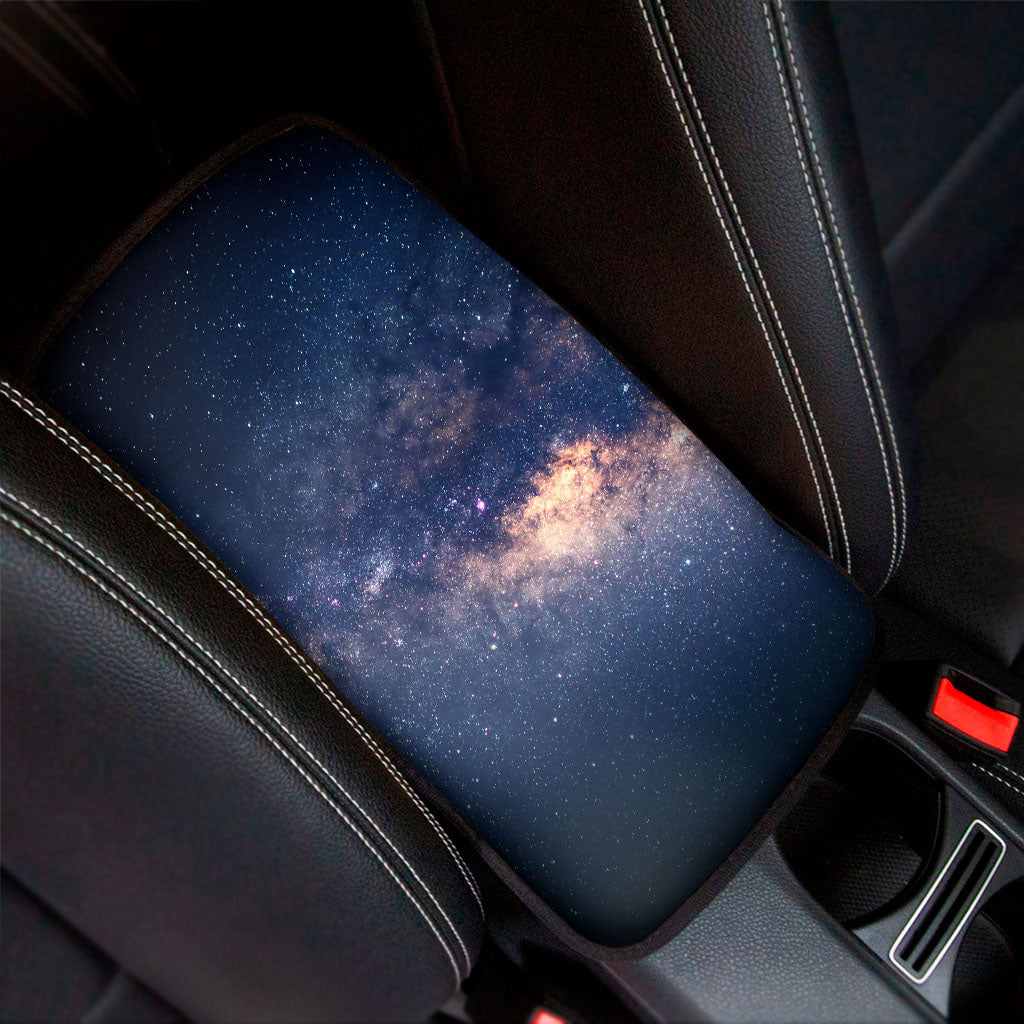 Dark Milky Way Galaxy Space Print Car Center Console Cover