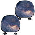 Dark Milky Way Galaxy Space Print Car Headrest Covers