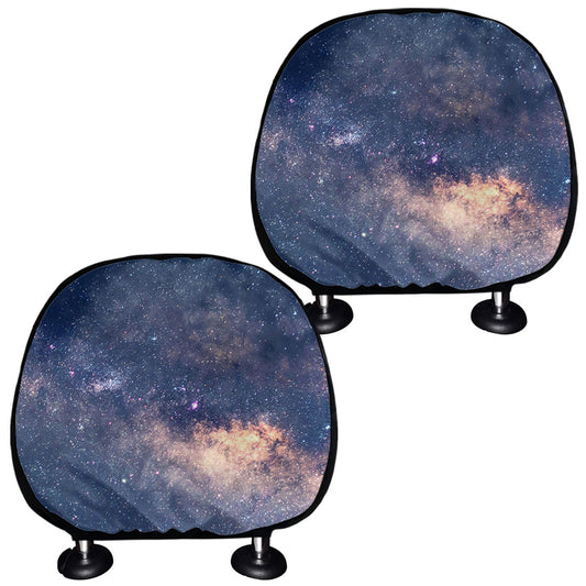 Dark Milky Way Galaxy Space Print Car Headrest Covers