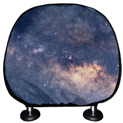 Dark Milky Way Galaxy Space Print Car Headrest Covers