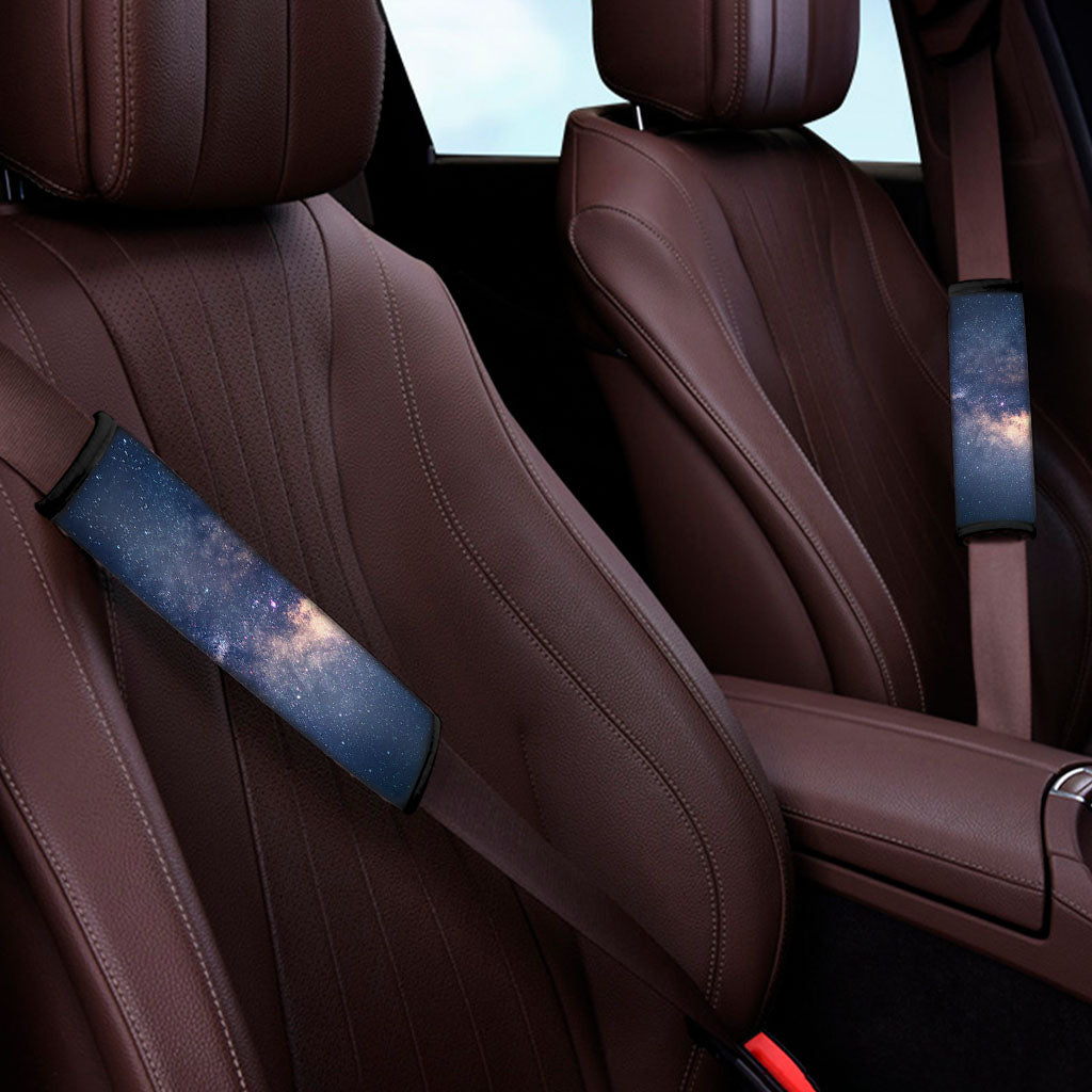Dark Milky Way Galaxy Space Print Car Seat Belt Covers