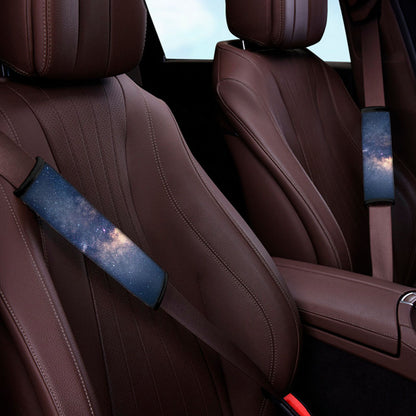 Dark Milky Way Galaxy Space Print Car Seat Belt Covers