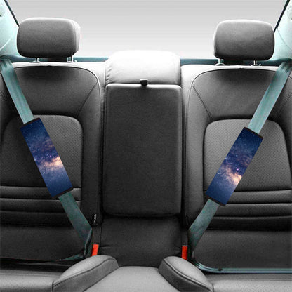 Dark Milky Way Galaxy Space Print Car Seat Belt Covers
