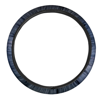 Dark Milky Way Galaxy Space Print Car Steering Wheel Cover