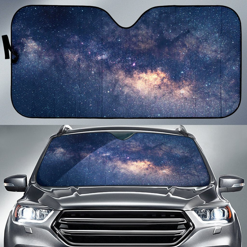 Dark Milky Way Galaxy Space Print Car Sun Shade GearFrost