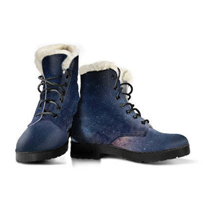 Dark Milky Way Galaxy Space Print Comfy Boots GearFrost
