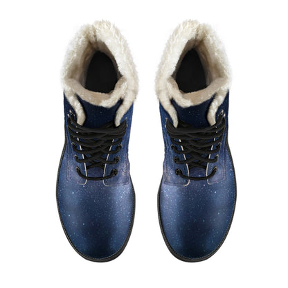 Dark Milky Way Galaxy Space Print Comfy Boots GearFrost