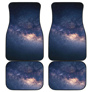 Dark Milky Way Galaxy Space Print Front and Back Car Floor Mats