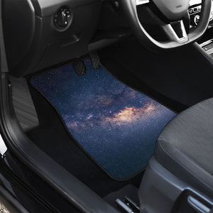 Dark Milky Way Galaxy Space Print Front and Back Car Floor Mats