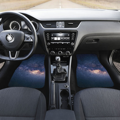 Dark Milky Way Galaxy Space Print Front Car Floor Mats