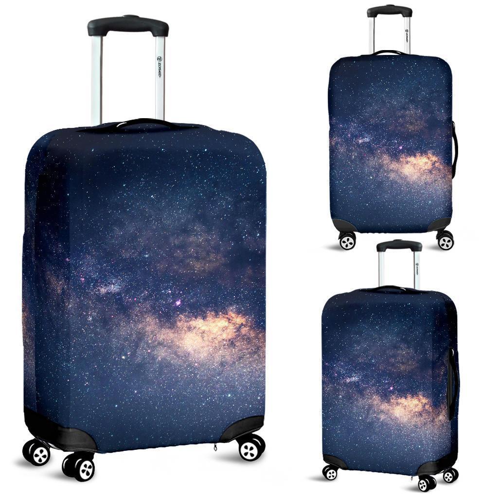 Dark Milky Way Galaxy Space Print Luggage Cover GearFrost