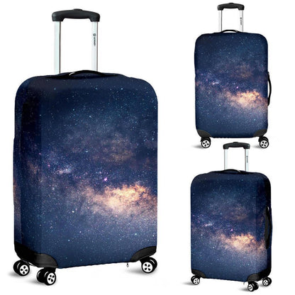 Dark Milky Way Galaxy Space Print Luggage Cover GearFrost