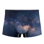 Dark Milky Way Galaxy Space Print Men's Boxer Briefs