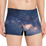 Dark Milky Way Galaxy Space Print Men's Boxer Briefs