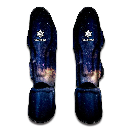 Dark Milky Way Galaxy Space Print Muay Thai Shin Guard