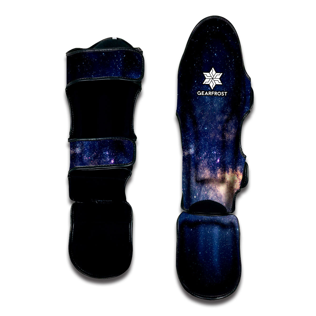 Dark Milky Way Galaxy Space Print Muay Thai Shin Guard