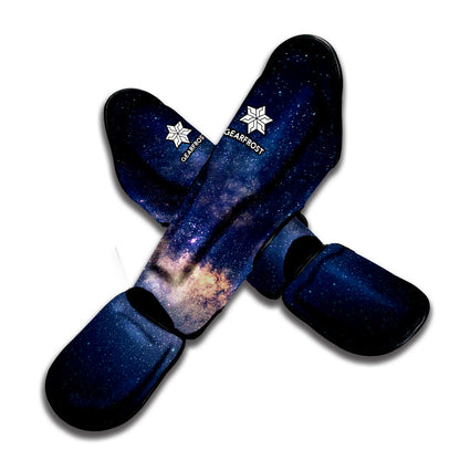Dark Milky Way Galaxy Space Print Muay Thai Shin Guard
