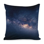 Dark Milky Way Galaxy Space Print Pillow Cover