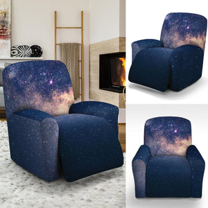 Dark Milky Way Galaxy Space Print Recliner Slipcover