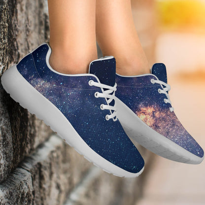 Dark Milky Way Galaxy Space Print Sport Shoes GearFrost