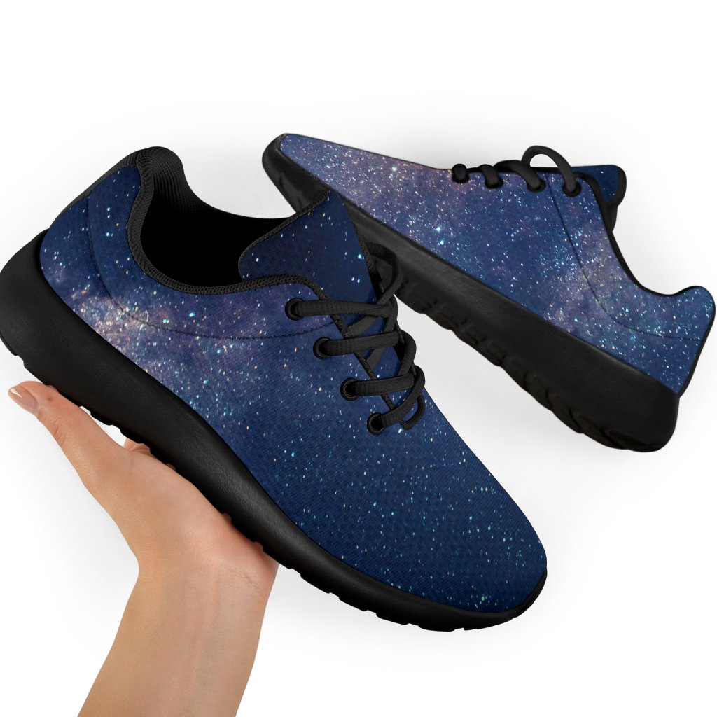 Dark Milky Way Galaxy Space Print Sport Shoes GearFrost