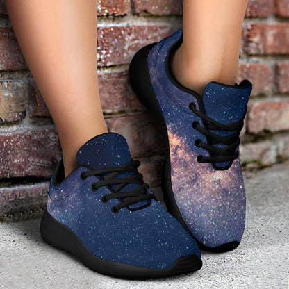 Dark Milky Way Galaxy Space Print Sport Shoes GearFrost