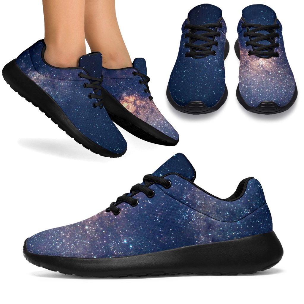 Dark Milky Way Galaxy Space Print Sport Shoes GearFrost