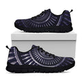 Dark Navy Metal Spiral Print Black Running Shoes