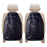 Dark Navy Metal Spiral Print Car Seat Organizers
