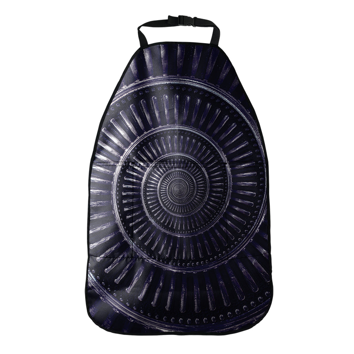 Dark Navy Metal Spiral Print Car Seat Organizers