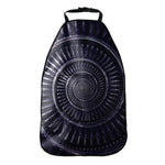 Dark Navy Metal Spiral Print Car Seat Organizers