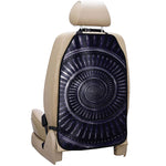 Dark Navy Metal Spiral Print Car Seat Organizers